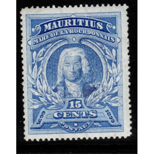 MAURITIUS SG136 1899 15c ULTRAMARINE MTD MINT