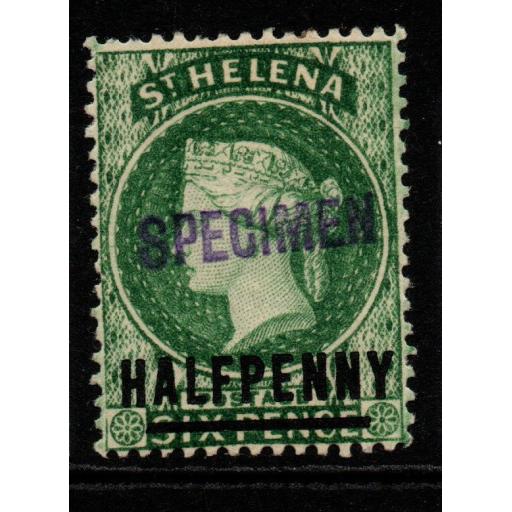 ST.HELENA SG35s 1885 ½d GREEN MTD MINT