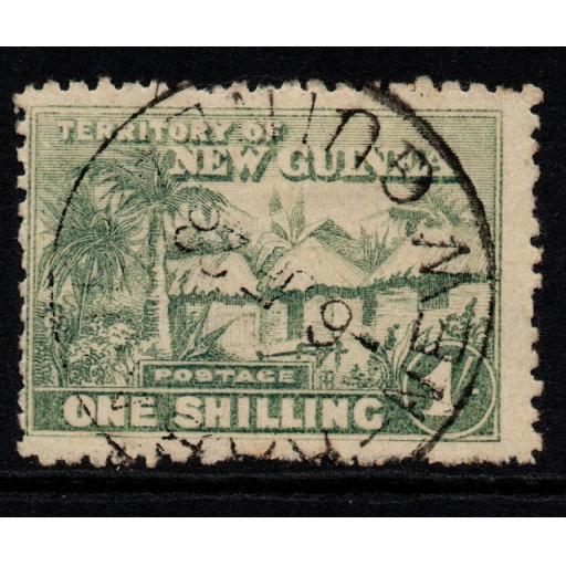 NEW GUINEA SG132 1925 1/= DULL BLUE-GREEN FINE USED